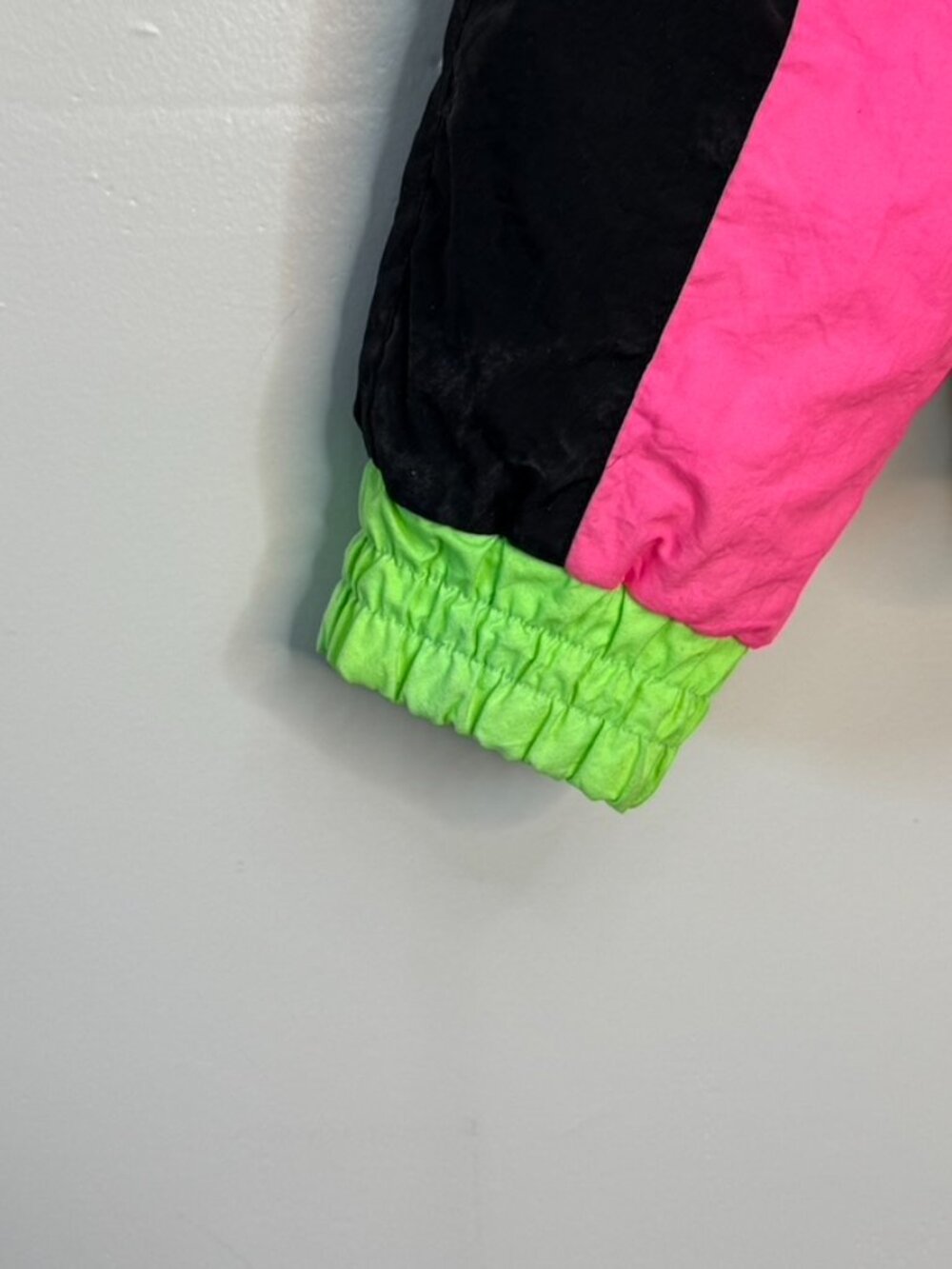Vintage Dual Control Neon Colorblock 1/4 Zip Jacket S - Picture 3 of 7